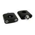 PONTET DE GUIDON UNIVERSEL REPLAY STANDARD ALU DIAM 22,2mm ENTRAXE 35mm  NOIR (VIS INOX M7) (H45 x L53 x l20 mm) (PAIRE)