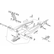 Fourche arriere - Amortisseur
