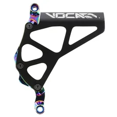 CACHE PIGNON 50 A BOITE VOCA RACING POUR MINARELLI 50 AM6/BETA 50 RR/RIEJU 50 MRT/SHERCO 50 SM-R, SE-R ALU CNC NOIR/NEO-CHROME