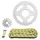 KIT CHAINE ADAPTABLE HONDA 125 CBR R 2004>2006, 125 CBR RW 2005>2010, 125 CBR 2004>2010  428  15x42  (DIAM COURONNE 54/70/10.5)  (DEMULTIPLICATION ORIGINE)  -AFAM-