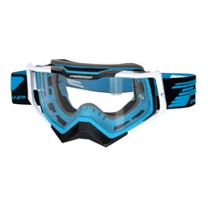 MASQUE/LUNETTES CROSS PROGRIP 3309 TR RAPID BLEU CLAIR/NOIR/BLANC ECRAN TRANSPARENT ANTI-RAYURES/ANTI U.V./ANTI-BUEE (HOMOLOGUE CE-EN-N° AC-96025 REV.2)