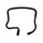 MUDGUARD SUPPORT- FRONT RIGHT "PIAGGIO GENUINE PART" 300-350-500 MP3  -1C000997-