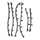 PROFIL MARCHE PIED (KIT) ORIGINE PIAGGIO 50-125 LX 2005> -65712645-
