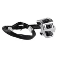 COMMODO/COMMUTATEUR GAUCHE CHROME BRILLANT ORIGINE PIAGGIO 50 VESPA PRIMAVERA, SPRINT 2016> 1D002471-