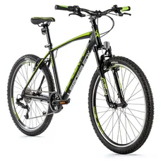 VELO MUSCULAIRE VTT 26 LEADER FOX MXC HOMME NOIR MAT/VERT 8V CADRE 20 POUCES (TAILLE ADULTE 180 à 188 cm)