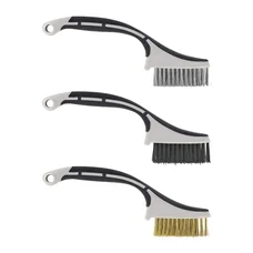 MINI BROSSE A MAIN TIVOLY MANCHE PLASTIQUE  (BLISTER 3 PIECES)