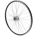 WHEEL FOR TREKKING BIKE- 700X35 FRONT ER10 -ALUMINIUM BLACK DOUBLE-WALLED - SHIMANO HUB DYNAMO DH2N 6 VOLT