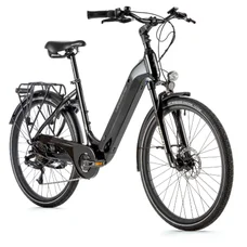 VELO ELECTRIQUE/VAE CITY 26 LEADER FOX LOTUS MIXTE NOIR 7V MOTEUR ROUE AR BAFANG 36V 45Nm BATTERIE 15Ah (18'' - H46cm - TAILLE M - POUR ADULTE DE 168cm à 178cm)