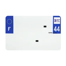 BANDE PLAQUE MOTO 210x130 POUR PVC VIERGE DEP. 44/EURO (VENDU A L'UNITE)