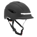 CASQUE TROTTINETTE ADULTE CITY CP02 NOIR ECLAIRAGE INTEGRE TAILLE UNIVERSELLE REGLAGE MOLETTE - SELECTION P2R-