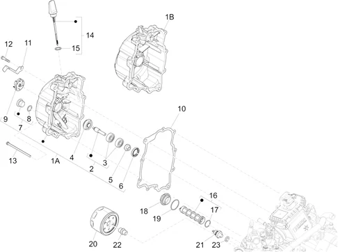 Couvercle volant magnetique - Filtre à huile