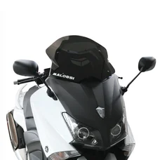 PARE-BRISE/SAUTE VENT MAXISCOOTER POUR YAMAHA 530 TMAX 2012>2016 FUME FONCE (H 430 mm - L 445 mm)  -MALOSSI-