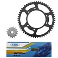 CHAIN AND SPROCKET KIT FOR DERBI 50 SENDA 2000>2001  420  15X53 (BORE Ø 105mm)  -SELECTION P2R-