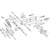 Fourche arriere - Amortisseur