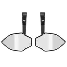 MIRRORS SET - BAR END SIDE MIRROR WITH PLASTIC ADAPTERS Ø 7/8"or 1" (by pair without bar ends)  -P2R-