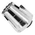 FILTRE A AIR MALOSSI E5 DROIT DECENTREE POUR PHBG 15-21 COUVERCLE CHROME MOUSSE ROUGE D.32mm (SAUF PEUGEOT) (042412W0)