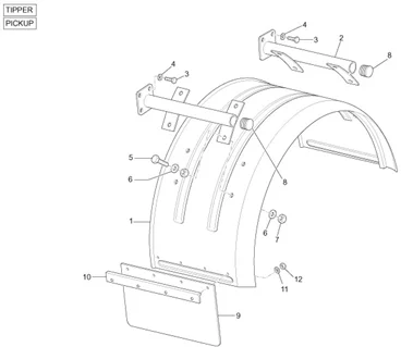 Logement roue - Garde boue