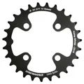 CHAINRING FOR MTB 27T.  Ø64 2X10 "INNER" BLACK STRONGLIGHT -4 ARMS- SRAM XO+SHIMANO (EXCEPT XT/XTR) NON THREADED - thickness 3,5mm