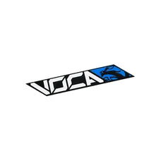 AUTOCOLLANT/STICKER VOCA RACING 140x22 mm BLEU (VENDU A L'UNITE)