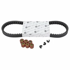KIT TRANSMISSION (COURROIE, GALETS, GUIDES) ORIGINE PIAGGIO 50 SPRINT 4T 2V E2 25 KMH 2014>2017 -1R000579-