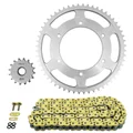 KIT CHAINE ADAPTABLE KAWASAKI 125 NINJA BX 2019>2020  428  16x56  (DEMULTIPLICATION ORIGINE)  -AFAM-
