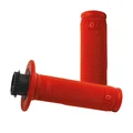 GRIP- PROGRIP OFF ROAD 709 SINGLE DENSITY -  DIAMOND WAFFLE RED 115mm ( LOCK ON - With 7 different throttle cams for 2 stroke or 4 stroke) (PAIR). (CROSS/MX).