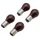 LIGHT BULB 12V 21/5W STANDART P21/5W FOOT BAY15D RED (TAIL+BRAKE LIGHT) (x4)  -REPLAY