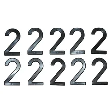 CHIFFRE PLAQUE TIFLEX MOTO/SCOOTER 45mm  2  (VENDU PAR 10)