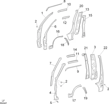 Châssis/caisse latéral