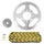 KIT CHAINE ADAPTABLE YAMAHA 125 DT MX 1978>1991  428  16x49  (DIAM COURONNE 62/80/10.5)  (DEMULTIPLICATION ORIGINE)  -AFAM-