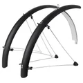 GARDE BOUE VTT TRINGLES 26" STRONGLIGHT TOUR 54mm NOIR MAT (PAIRE) AVEC FIXATION CLASSIC TRINGLES INOX