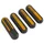 CACHE VIS DE ROUE AVANT ET ARRIERE POUR TROTTINETTE XIAOMI MI 4 PRO NOIR (CATADIOPTRE JAUNE) (VENDU PAR 4)   -SELECTION P2R-