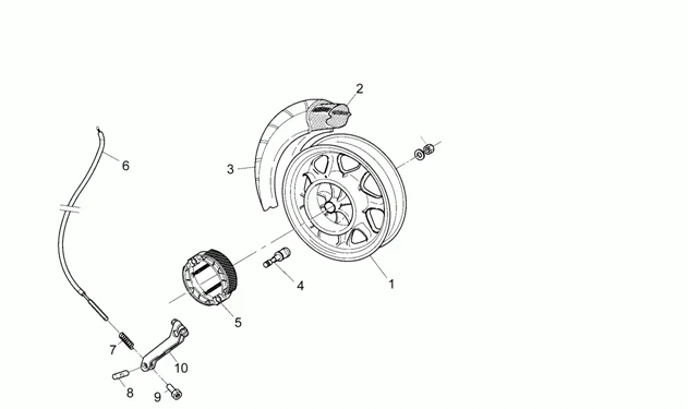 Roue arrière