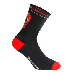 CHAUSSETTES / SOCQUETTES ETE GIST CRANE NOIR-ROUGE 33/36 - HAUTEUR 18CM (PAIRE) -5860