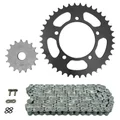 KIT CHAINE ADAPTABLE APRILIA 125 RS 2006>2012  520  17x40  (DIAM COURONNE 100/120/10.5)  (DEMULTIPLICATION ORIGINE)  -AFAM-