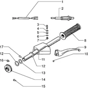 Poignee comm. changement de vitesse