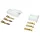 CONNECTEUR ELECTRIQUE PLASTIQUE 3 FICHES (3 COSSES PLATES MALES + 3 COSSES PLATES FEMELLES)  -P2R-