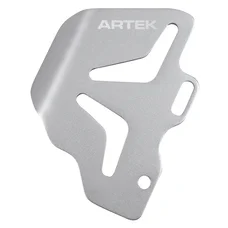 REAR BRAKE CYLINDER PROTECTION PLATE 50 WITH ARTEK UNIVERSAL BOX 40-50 mm CNC ALU SILVER