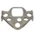 UPPER FORK PLATE FOR MOPED PEUGEOT 103 MVL CHROME  -SELECTION P2R-