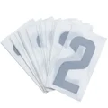 CHIFFRE PLAQUE PVC MOTO/SCOOTER 45mm  2  (VENDU PAR 10)