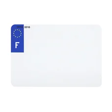 BANDE PLAQUE MOTO 210x145 POUR PVC VIERGE LOGO F (VENDU A L'UNITE)