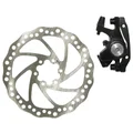 DISC BRAKE KIT- VTT MECANICAL -  FRONT (CALIPER + DISC) 160mm POST MOUNT + INTERNATIONAL STANDART ADAPTER - rear 140 mm-front 160 mm