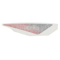 DECAL - ON FRONT FAIRING - LEFT -  "PIAGGIO GENUINE PART" APRILIA 50 SR MOTARD (BLACK VERSION)  -5A000292-