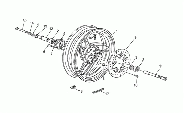 Roue arrière
