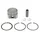 PISTON FOR SCOOT PEUGEOT 50cc 4 Stroke powered:  TWEET , VIVACITY , SPEEDFIGHT 3 /SYM 50 MIO, ORBIT (Ø 37)  -SELECTION P2R-