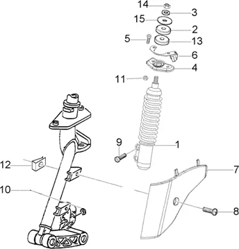 Couverture amortisseur av.