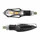 CLIGNOTANT SEQUENTIEL MOTO AVOC SAKADO 9 LEDS BASE ABS TRANSPARENT/NOIR (HOMOLOGUE CE) (PAIRE)