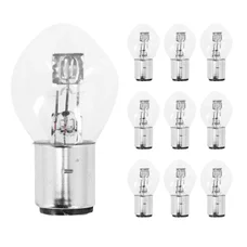 LIGHT BULB 12V 25/25W STANDART B35 FOOT BA20D CLEAR (HEADLIGHT) (SOLD PER 10)  -SELECTION P2R-