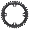 CHAINRING FOR MTB- Ø104 - 4arms-FOR DOUBLE- 38T.  Ø104 2X10 OUTER BLACK STRONGLIGHT . 10 Speed For SRAM XO Threaded - Thickness 5 mm