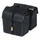 SACOCHE ARRIERE VELO DOUBLE BASIL URBAN DRY 50L NOIR 100% WATERPROOF (36x17x42cm) - FIXATION SYSTEME MIK (COMPATIBLE AVEC 157030 INCLUS)